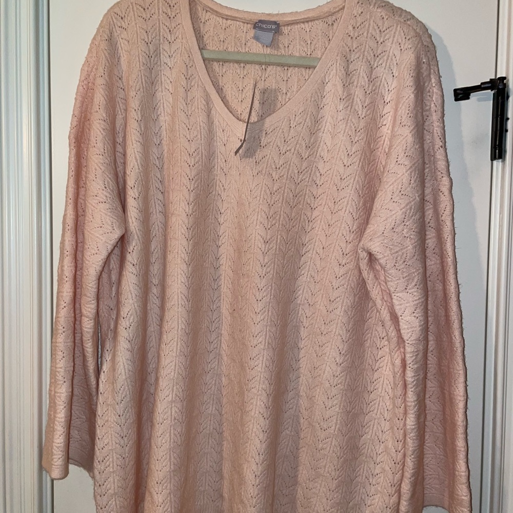 NEW Chico’s Cable stitched sweater